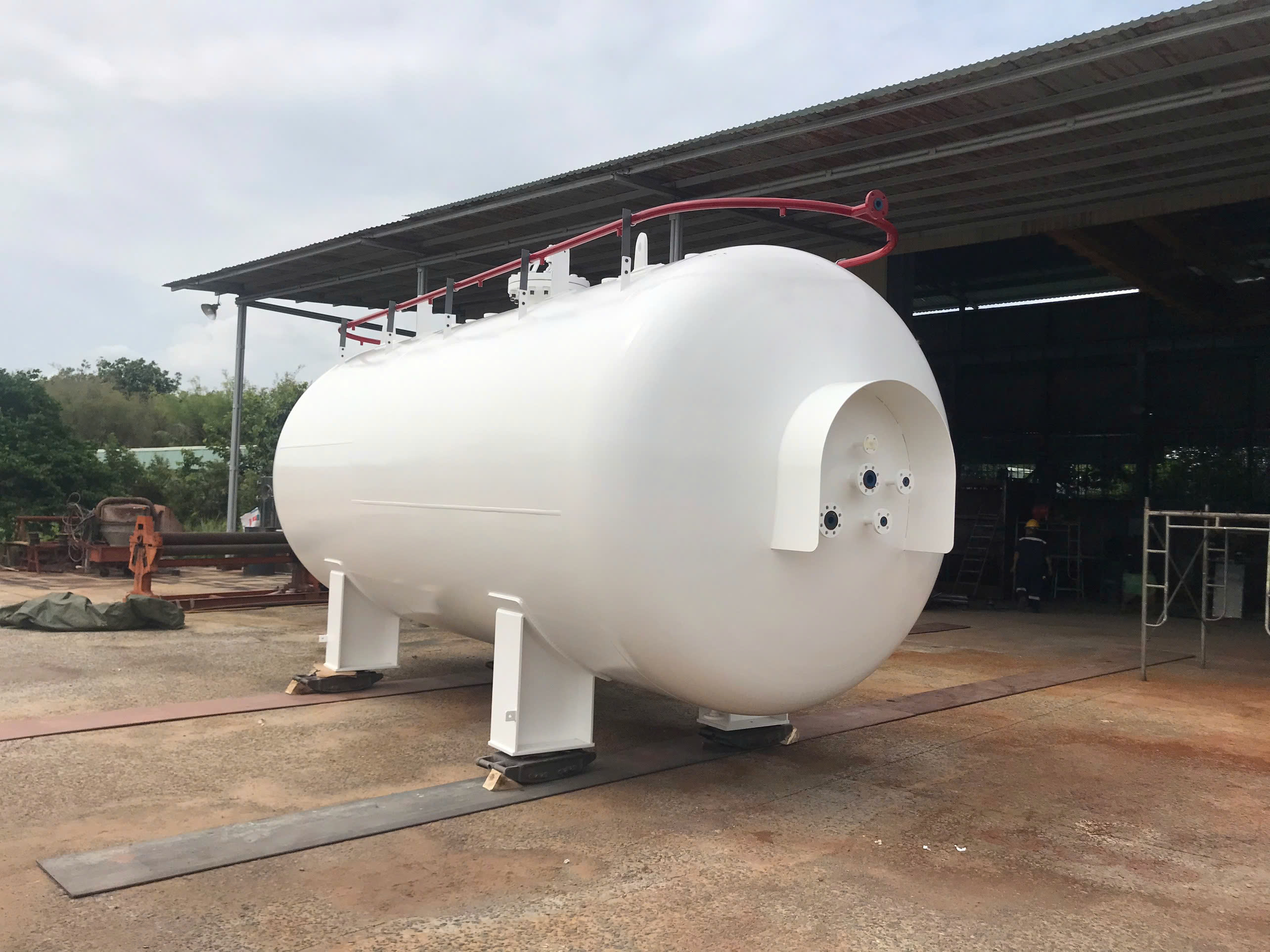 Bình chịu áp lực của Hồng Nhựt chuẩn bị bàn giao cho khách hàng