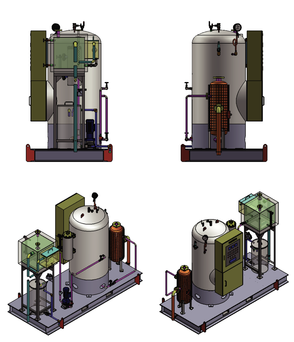 Cấu tạo lò hơi điện 3 pha