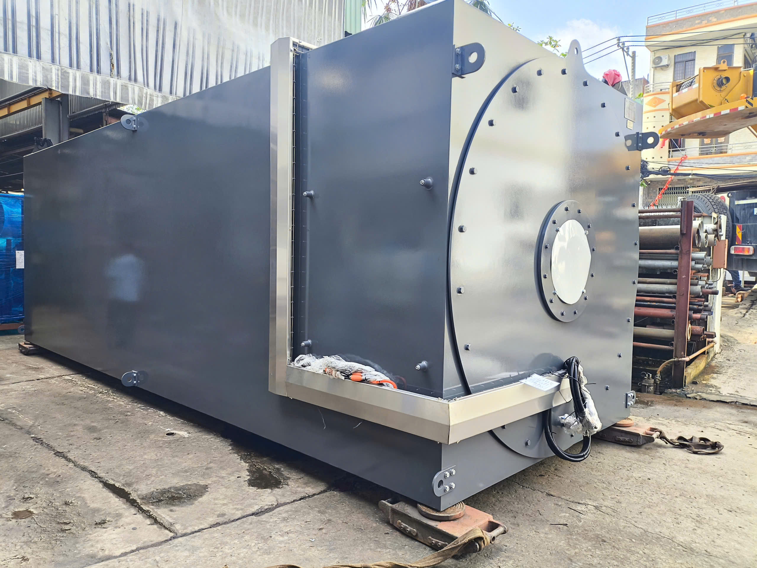 Lò dầu tải nhiệt sản xuất tại Hồng Nhựt