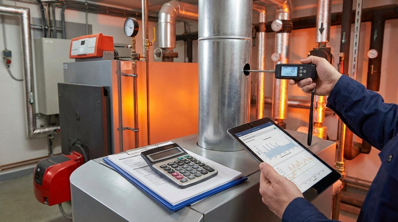 Cách tính lưu lượng khí thải lò hơi chính xác và dễ áp dụng trong thực tế