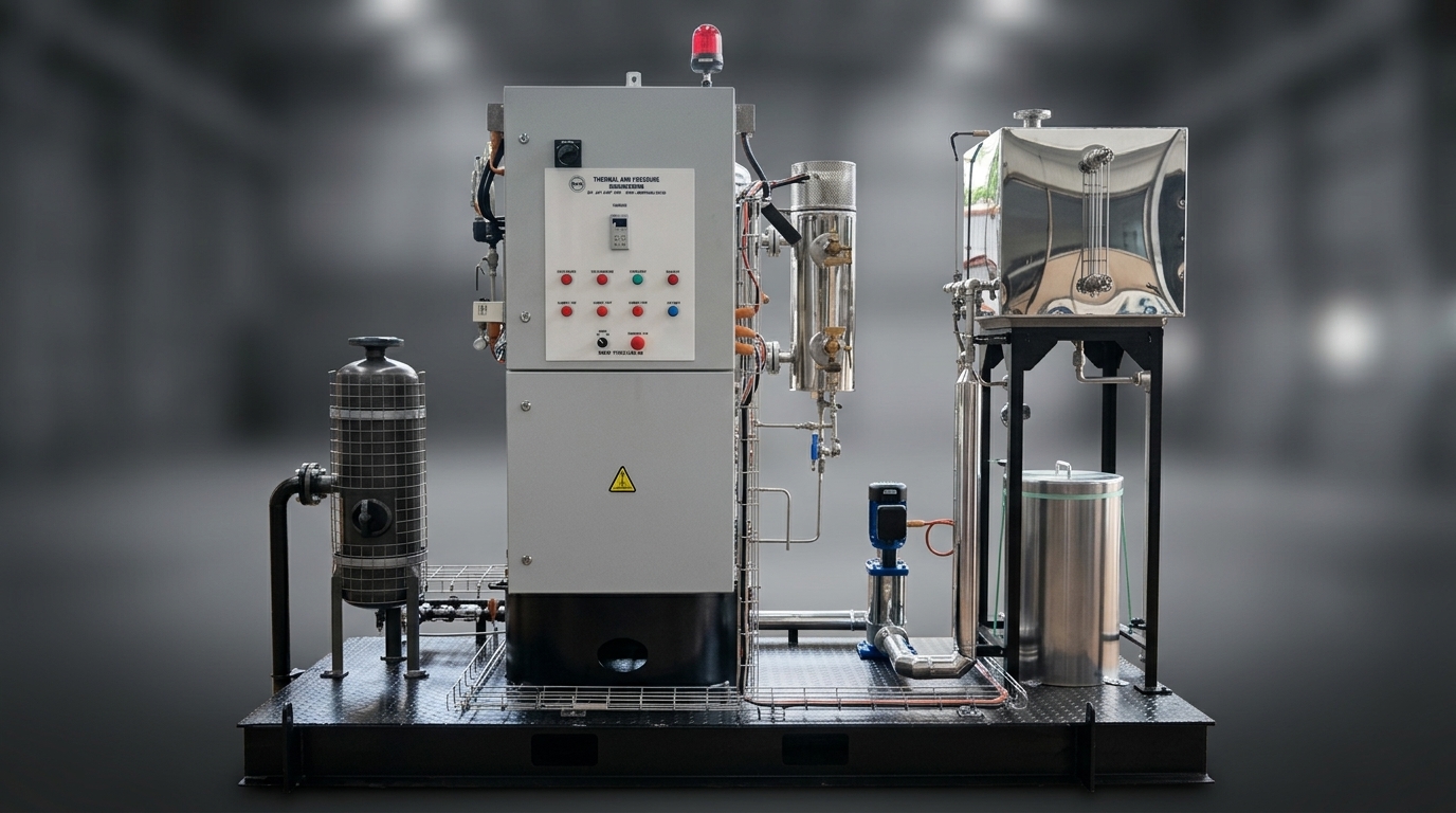 Lò hơi điện trở sản xuất tại Hồng Nhựt (Ảnh: Ngọc Thuận)