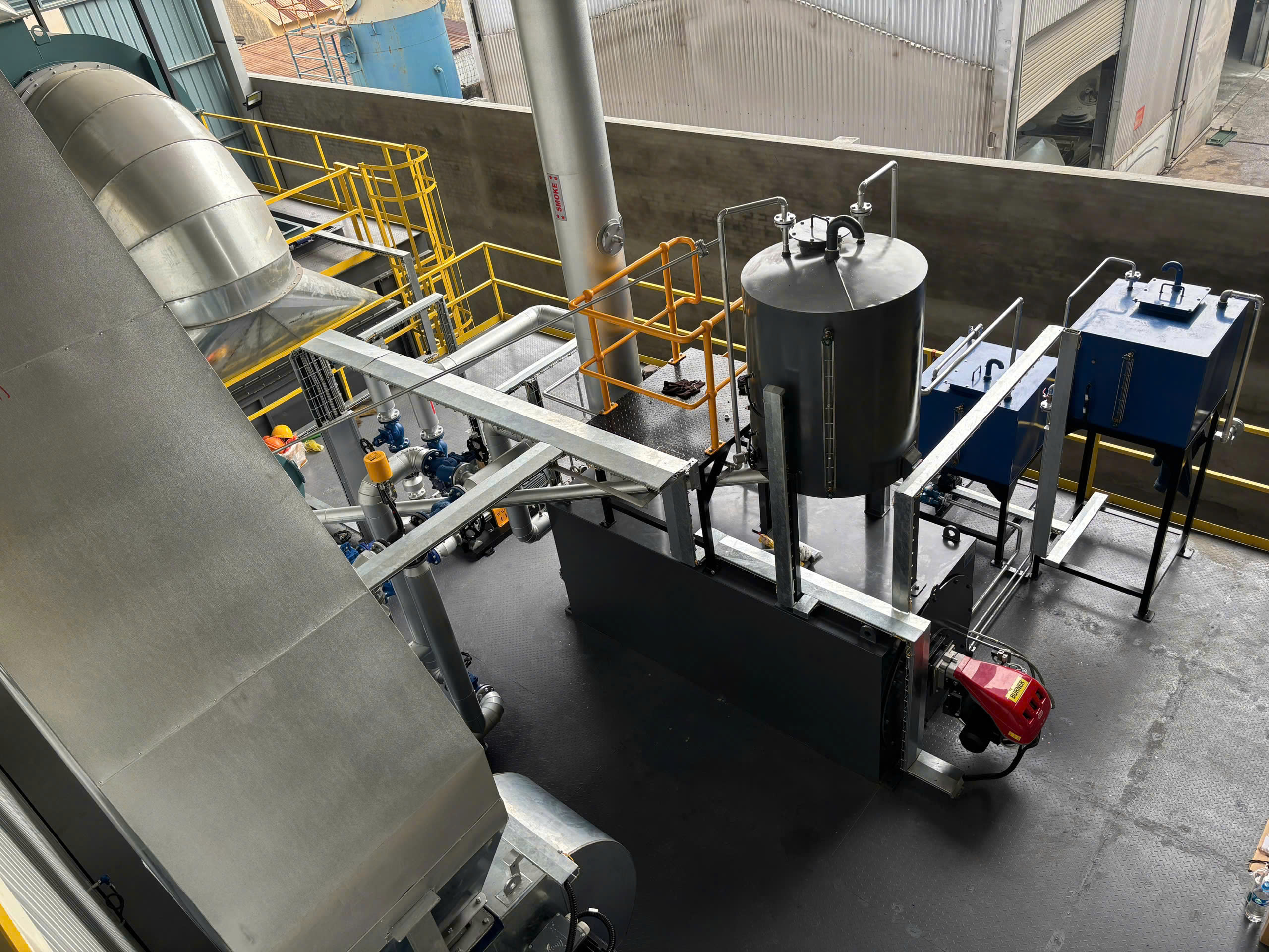 Lắp đặt Lò dầu tải nhiệt cho khách hàng