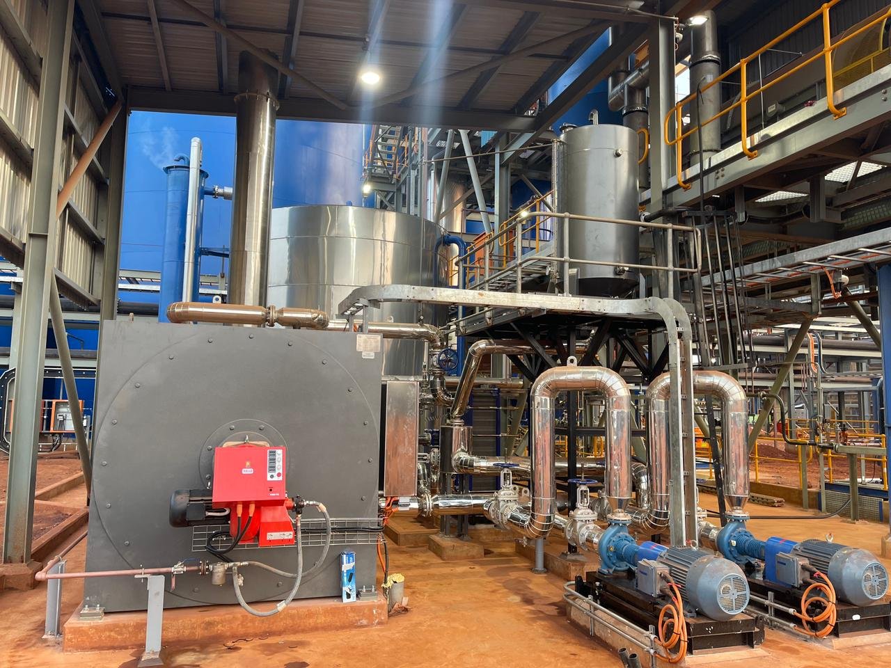 Lò hơi đốt dầu sản xuất tại Hồng Nhựt